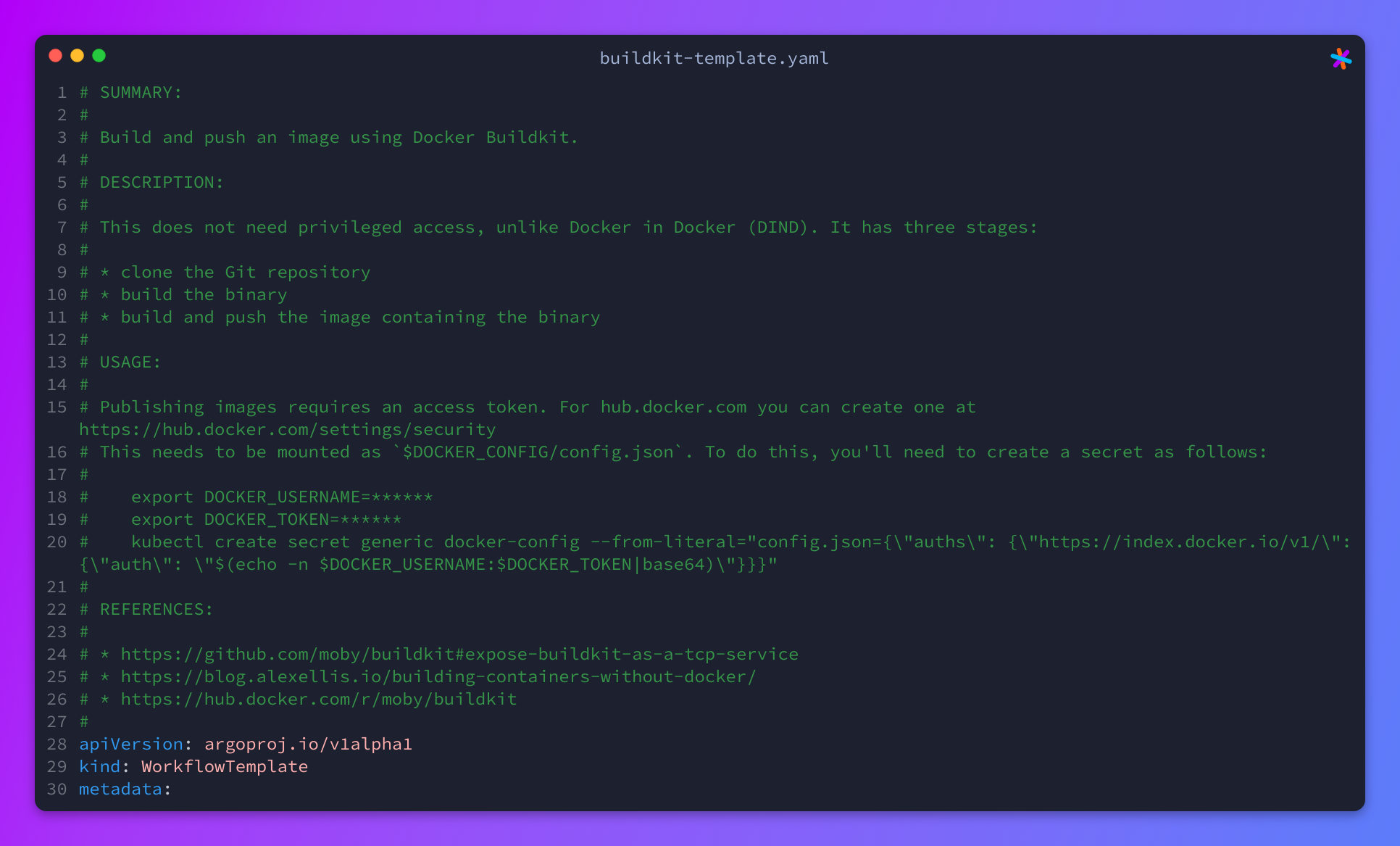 buildkit template yaml argoproj/argo workflows Sourcegraph