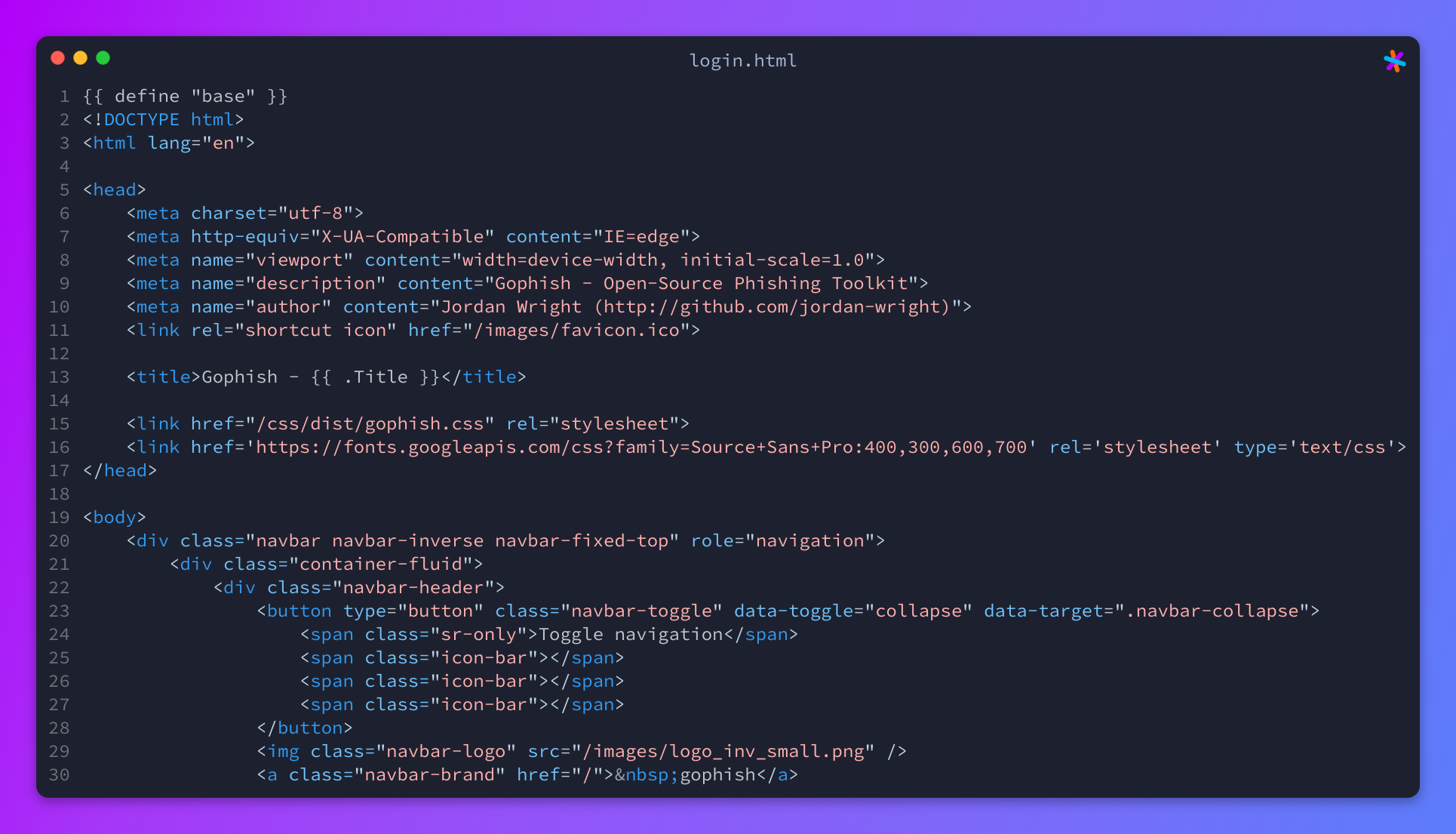 login html gophish/gophish Sourcegraph