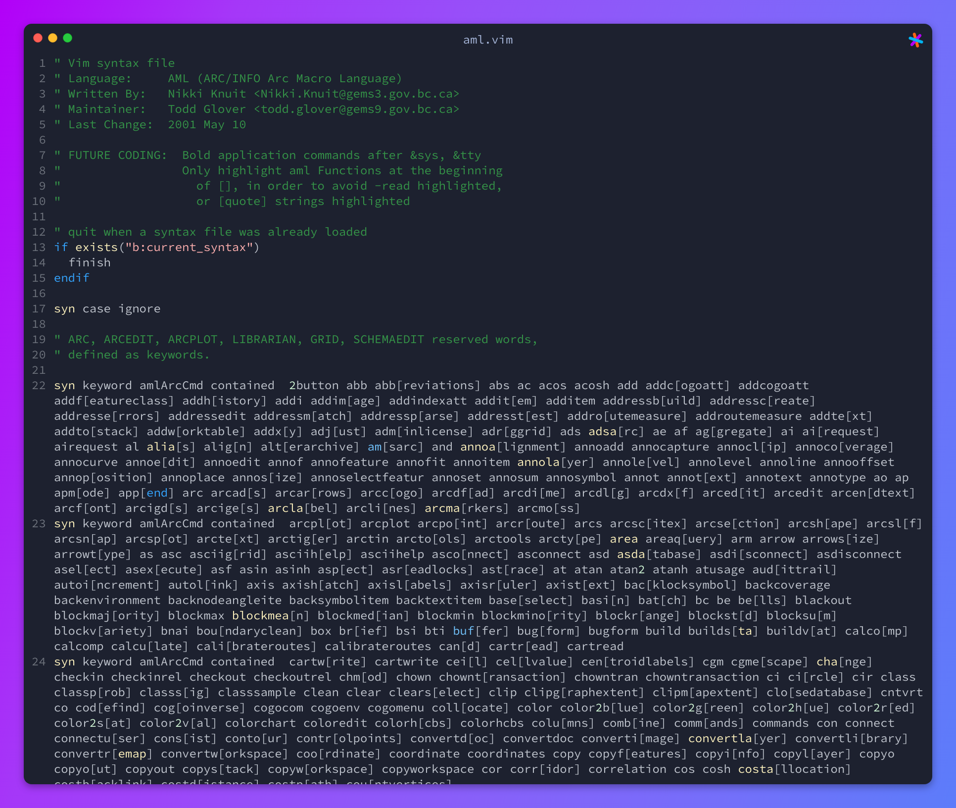 Aml Vim Neovim Neovim Sourcegraph